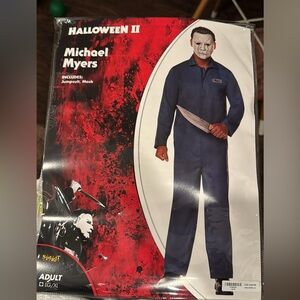 Michael Myers Costume Jumpsuit and Mask + knife